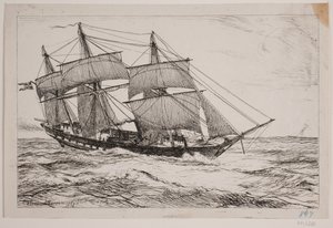 Une goélette de guerre