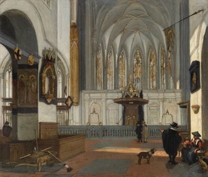 Néerlandais : Vue du chœur de la Janskerk d