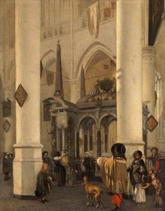 Die Nieuwe Kerk in Delft mit dem Grab von Wilhelm dem Schweiger - Emanuel de Witte