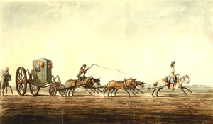 Voiture postale, province de Buenos Aires, vers 1818