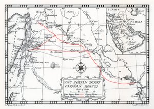 Caravane, courrier et routes de pèlerin dans le désert syrien, 1937