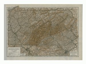 Carte de Pennsylvanie, 1910 - Emery Walker
