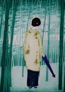 Dame en bambou, 2007 (gravure)