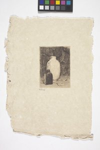 Nature morte avec vase et bouteille