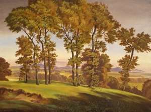 Paysage avec arbres
