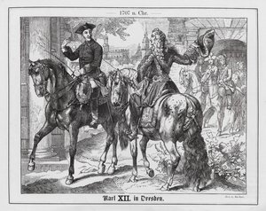 Le roi Charles XII de Suède à Dresde - Emil Eugen Sachsse
