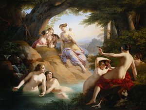 Diane et les nymphes se baignant, 1846 - Emil Jacobs