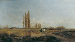 Sur la Thaya près de Lundenburg - Emil Jakob Schindler
