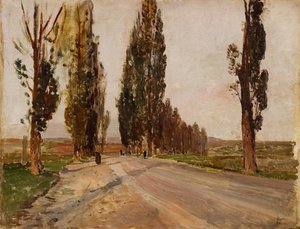 Boulevard de peupliers près de Plankenberg, vers 1890 - Emil Jakob Schindler
