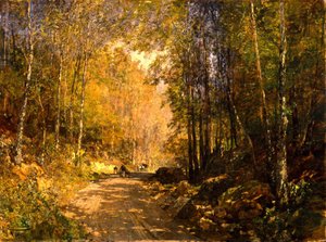 Chemin forestier près de Schärfling, 1890