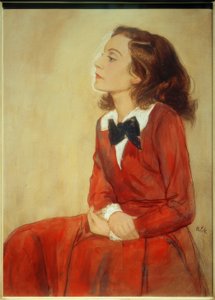 Elisabeth Bergner, portrait / dessin de E.Orlik - Emil Orlik