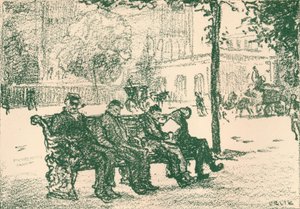 Sur le Victoria Embankment, 1898 - Emil Orlik