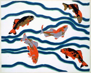 Motif de design aquatique de 