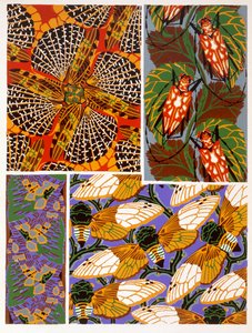 Motif de design avec insecte