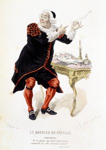 Bartholo dans «Le barbier de Séville» - dans «Œuvres complètes de Beaumarchais», dessins d