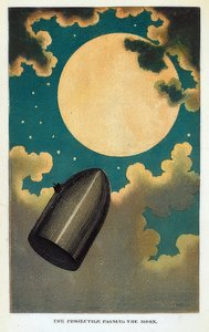 Illustration du livre De la Terre à la Lune de Jules Verne
