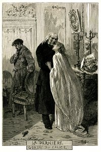 Victor Hugo « Les Misérables », « La Dernière Gorgee du Calice ». Illustration par Émile Bayard. L