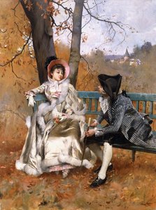 Le rendez-vous - Emile August Pinchart