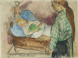 Heure du coucher - Emile Bernard