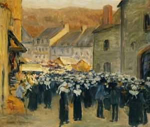 Le Marché à Pont-Aven, 1886 - Emile Bernard