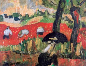 Le Champ rouge, Pont-Aven, vers 1887 - Emile Bernard