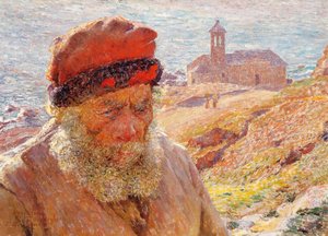 Ampelio, vieux pêcheur de Bordighera - Emile Claus