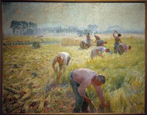 La collolte du lin - Emile Claus