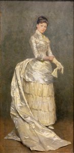 Portrait de Mme Claus en robe de mariée