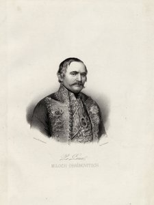 Milo Obrenovic I 1780-1860, prince de Serbie, vers 1838