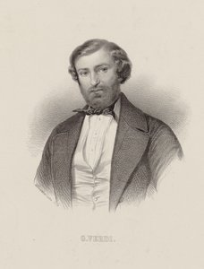 Portrait du compositeur Giuseppe Verdi 1813-1901, vers 1860
