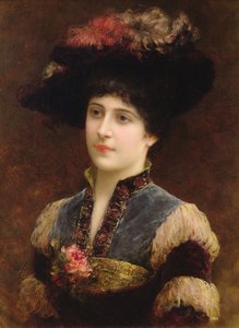 Dame avec un chapeau, 1887