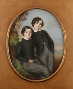 Portrait de J. McNeill Whistler et de son frère William (Dr. William Whistler) - Emile Francois Dessain