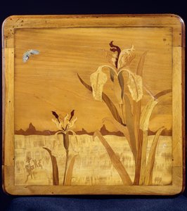 Table de style Art Nouveau, par Emile Gallé, détail, France, 20e siècle - Emile Galle