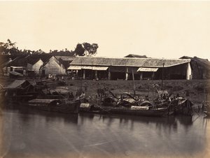 Vue de la Ville Chinoise Cholen Feuille No. 2, Saïgon, Cochinchine - Emile Gsell
