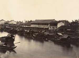 Vue de la Ville Chinoise Cholen Feuille No. 3, Saïgon, Cochinchine, 1866