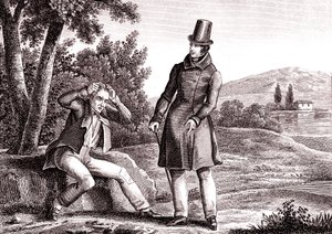 Le misérable perd son trésor, Fable de La Fontaine - Emile Joseph Alexandre Gouget