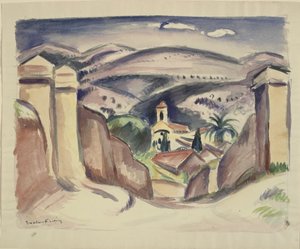 Entrée de Cassis, également appelée le clocher de Cassis - Emile Othon Friesz