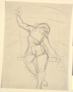 Artiste féminine assise sur un trapèze - Emile Othon Friesz