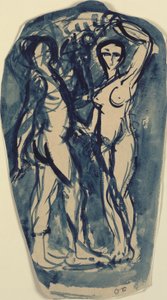 Deux figures debout, nues (Adam et Ève ?) - Emile Othon Friesz