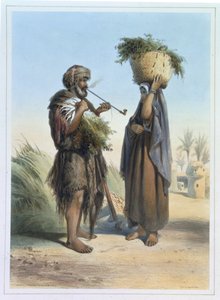 Homme et femme fellah, illustration de 