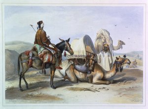 Kafila avec un chameau portant un Hodesh, illustration de 