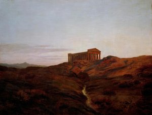Terre antique, le temple de Ségeste en Sicile - Marie Auguste Emile Rene Menard