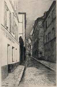 Rue St Rustique, Montmartre - Emile Rousseau