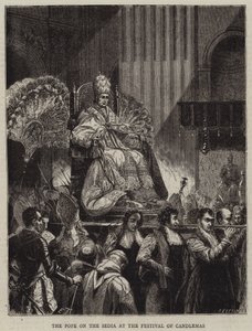 Le Pape sur la Sedia à la fête de la Chandeleur - Emile Theodore Therond