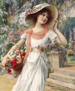 Le Jardin de fleurs - Emile Vernon