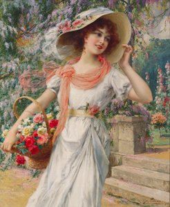 La marchande de fleurs - Emile Vernon
