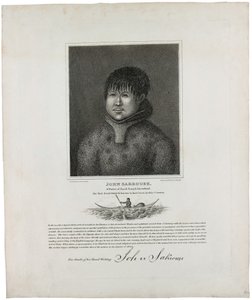 John Sakeouse, un natif de Jacob Sound, Groenland, le premier Esquimau connu à avoir été dans ce pays, 1816