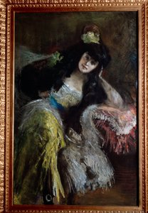 Portrait de la marquise Emilia Sommi Picenardi - Emilio Gola