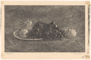 Bol de raisins et autres fruits - Emilius Wilhelmus Dehé (signed by artist)
