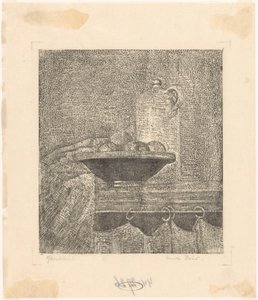 Nature morte avec cruche et coupe de fruits - Emilius Wilhelmus Dehé (signed by artist)